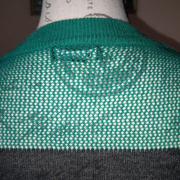 I Heart <3 Ronson Colorblock Mesh Knit Light Sweater - Picture 8 of 11